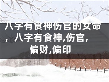 八字有食神伤官的女命，八字有食神,伤官,偏财,偏印