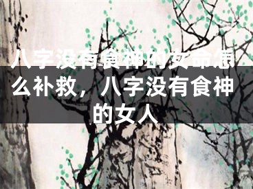 八字没有食神的女命怎么补救,八字没有食神的女人