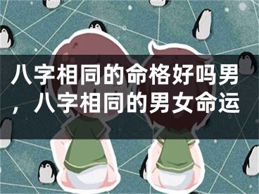八字相同的命格好吗男，八字相同的男女命运