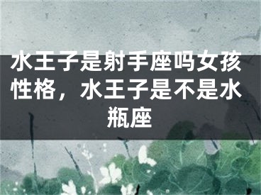 水王子是射手座吗女孩性格,水王子是不是水瓶座