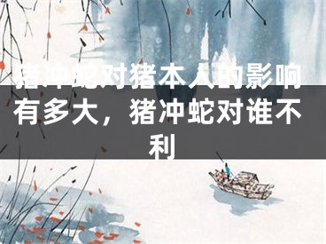 猪冲蛇对猪本人的影响有多大，猪冲蛇对谁不利