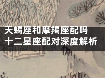 天蝎座和摩羯座配吗 十二星座配对深度解析