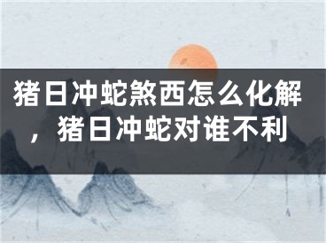 猪日冲蛇煞西怎么化解，猪日冲蛇对谁不利