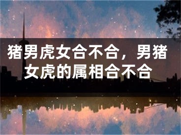 猪男虎女合不合，男猪女虎的属相合不合