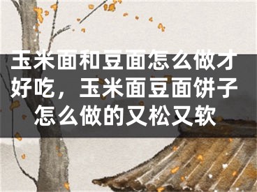 玉米面和豆面怎么做才好吃，玉米面豆面饼子怎么做的又松又软