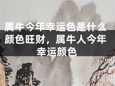 属牛今年幸运色是什么颜色旺财，属牛人今年幸运颜色