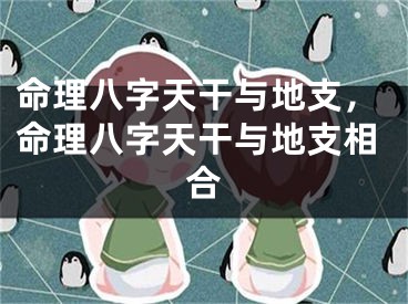 命理八字天干与地支,命理八字天干与地支相合