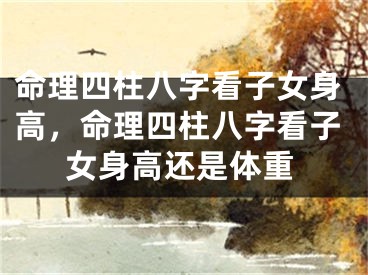 命理四柱八字看子女身高,命理四柱八字看子女身高还是体重