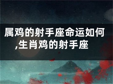 属鸡的射手座命运如何,生肖鸡的射手座