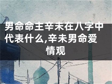 男命命主辛未在八字中代表什么,辛未男命爱情观