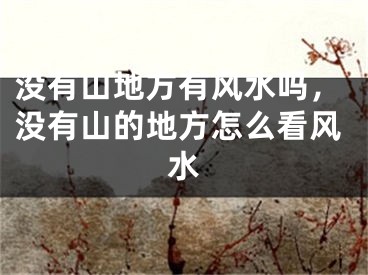 没有山地方有风水吗，没有山的地方怎么看风水