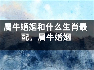 属牛婚姻和什么生肖最配，属牛婚姻