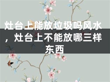 灶台上能放垃圾吗风水，灶台上不能放哪三样东西
