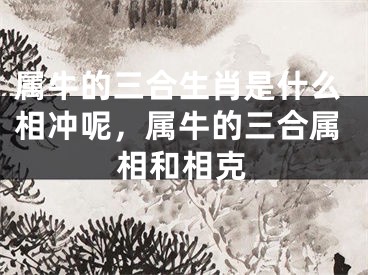 属牛的三合生肖是什么相冲呢,属牛的三合属相和相克