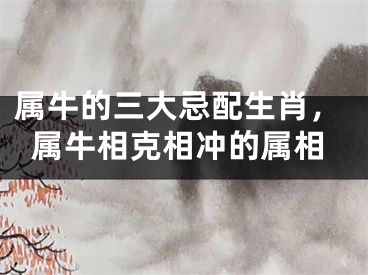 属牛的三大忌配生肖,属牛相克相冲的属相