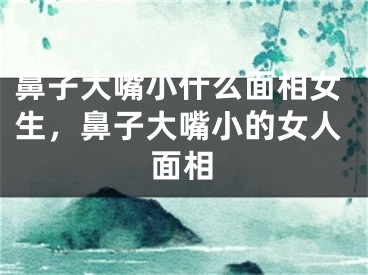鼻子大嘴小什么面相女生，鼻子大嘴小的女人面相
