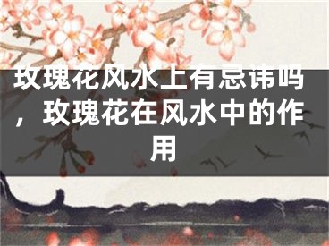 玫瑰花风水上有忌讳吗,玫瑰花在风水中的作用