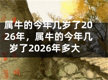 属牛的今年几岁了2026年,属牛的今年几岁了2026年多大