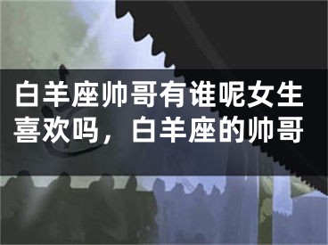 白羊座帅哥有谁呢女生喜欢吗，白羊座的帅哥