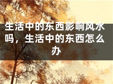 生活中的东西影响风水吗,生活中的东西怎么办