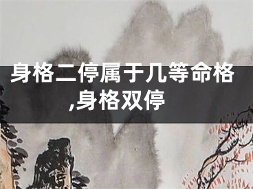 身格二停属于几等命格,身格双停