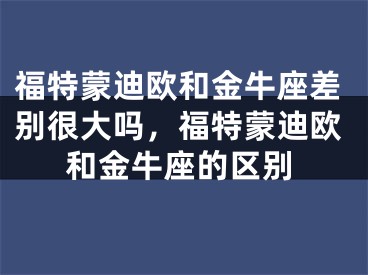 福特蒙迪欧和金牛座差别很大吗，福特蒙迪欧和金牛座的区别
