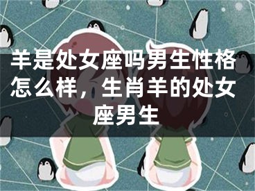羊是处女座吗男生性格怎么样，生肖羊的处女座男生