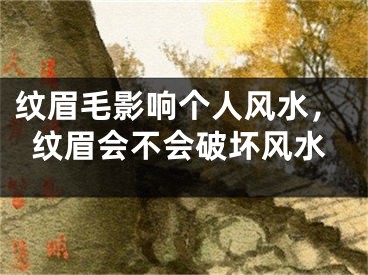 纹眉毛影响个人风水，纹眉会不会破坏风水