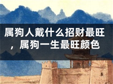 属狗人戴什么招财最旺，属狗一生最旺颜色