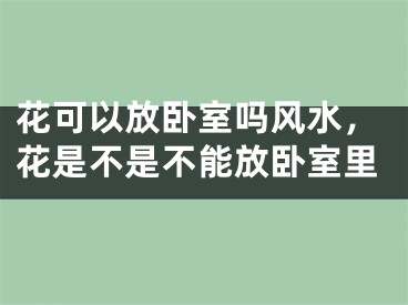花可以放卧室吗风水，花是不是不能放卧室里