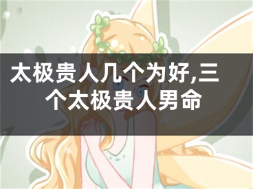 太极贵人几个为好,三个太极贵人男命