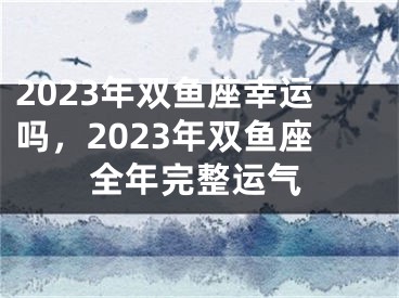 2023年双鱼座幸运吗，2023年双鱼座全年完整运气