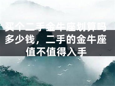 买个二手金牛座划算吗多少钱，二手的金牛座值不值得入手