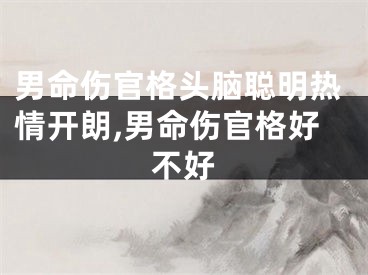 男命伤官格头脑聪明热情开朗,男命伤官格好不好