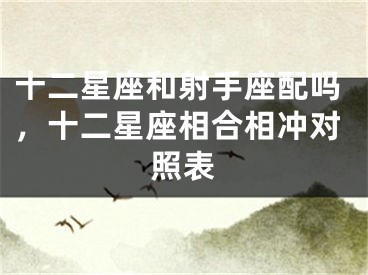 十二星座和射手座配吗,十二星座相合相冲对照表
