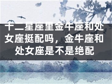 十二星座里金牛座和处女座挺配吗,金牛座和处女座是不是绝配