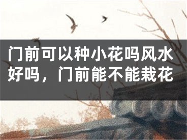 门前可以种小花吗风水好吗，门前能不能栽花