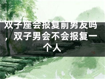 双子座会报复前男友吗，双子男会不会报复一个人
