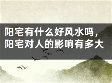 阳宅有什么好风水吗，阳宅对人的影响有多大