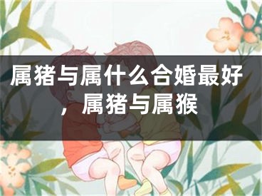 属猪与属什么合婚最好,属猪与属猴