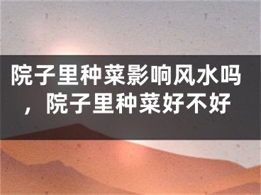 院子里种菜影响风水吗，院子里种菜好不好