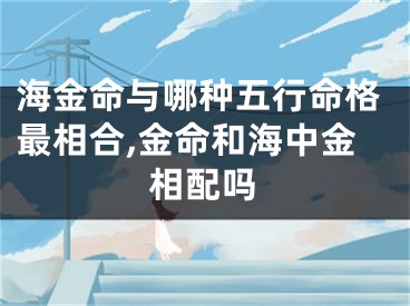 海金命与哪种五行命格最相合,金命和海中金相配吗