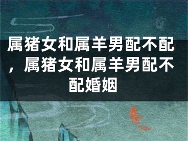 属猪女和属羊男配不配，属猪女和属羊男配不配婚姻