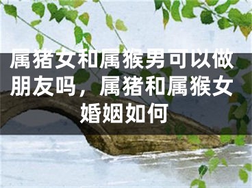 属猪女和属猴男可以做朋友吗,属猪和属猴女婚姻如何