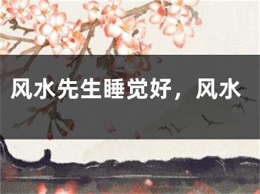 风水先生睡觉好,风水