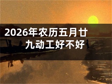 2026年农历五月廿九动工好不好