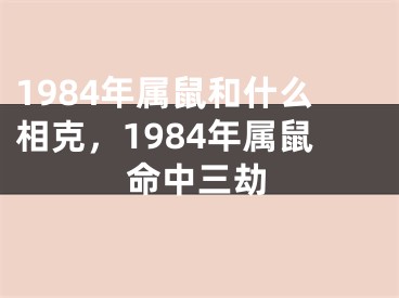1984年属鼠和什么相克,1984年属鼠命中三劫