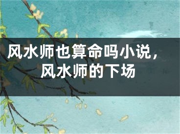 风水师也算命吗小说,风水师的下场