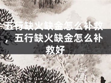 五行缺火缺金怎么补救，五行缺火缺金怎么补救好