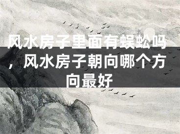 风水房子里面有蜈蚣吗,风水房子朝向哪个方向最好